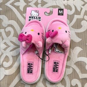 Hello Kitty Plush Pink Slide Slippers